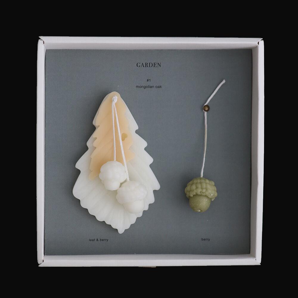 wax tablet + candle _ 신갈나무