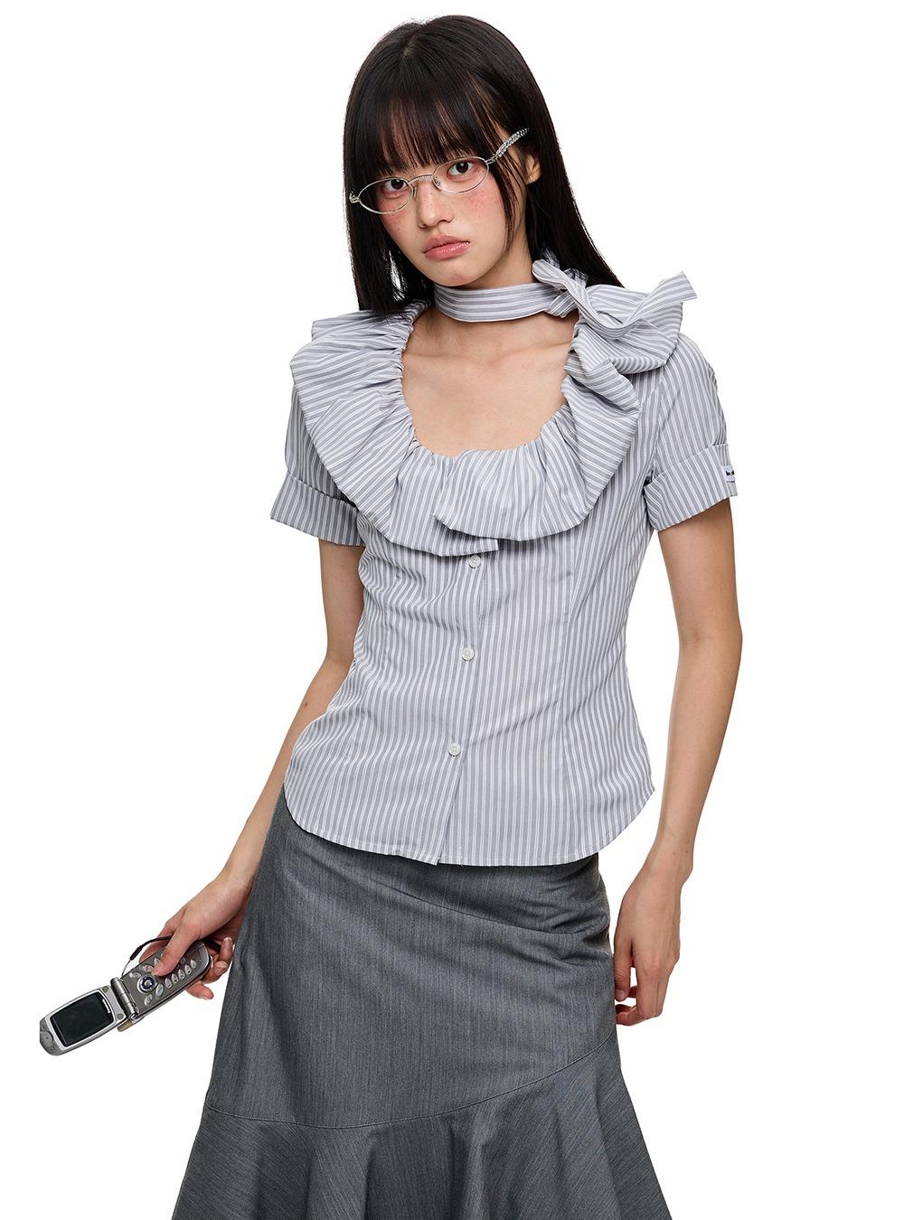 Butterfly Ruched Blouse