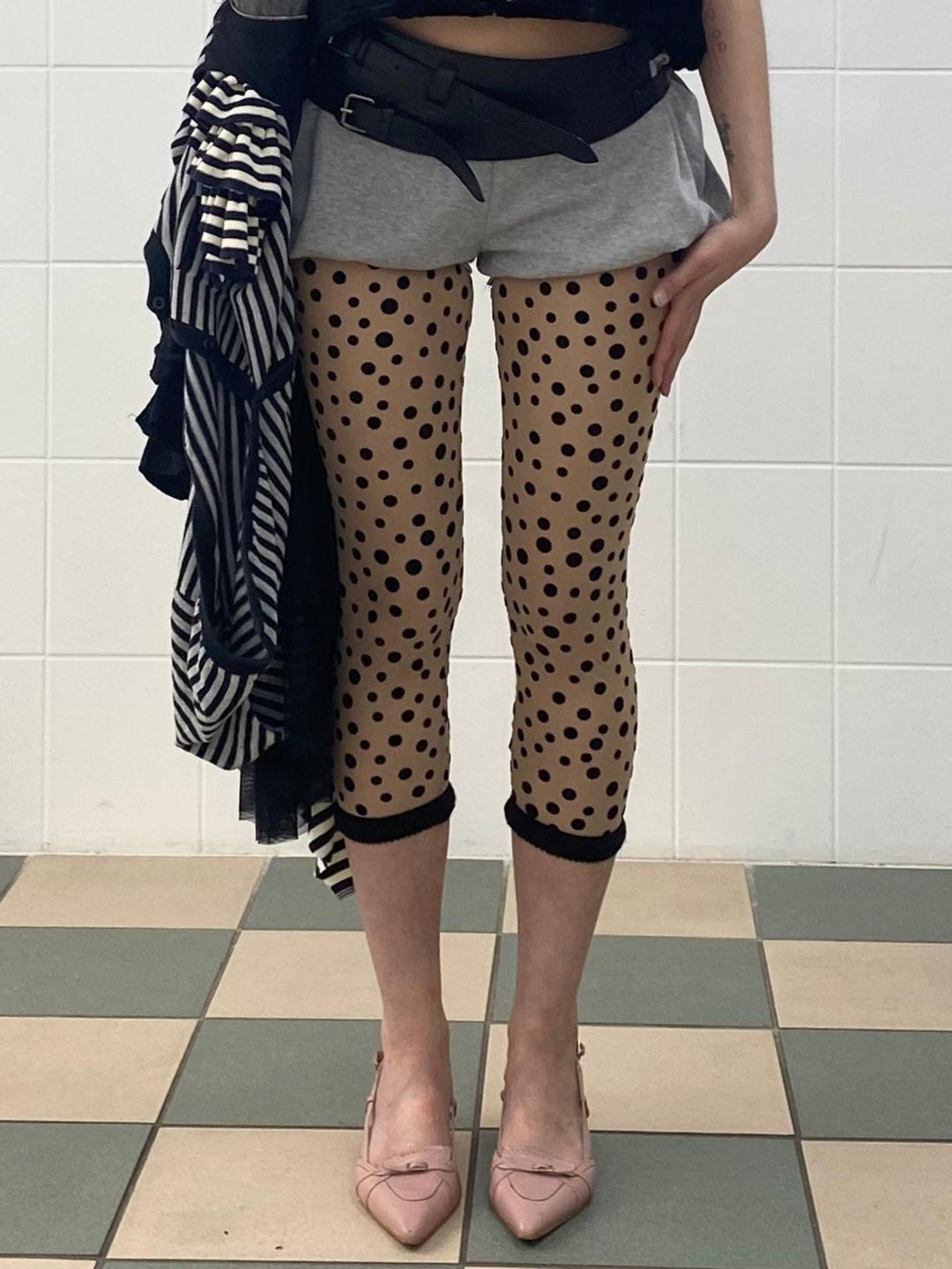 Polka Mini Leggings - XS