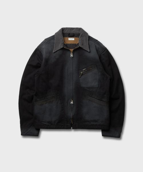 DISTRESSED SPORTS JACKET faded black