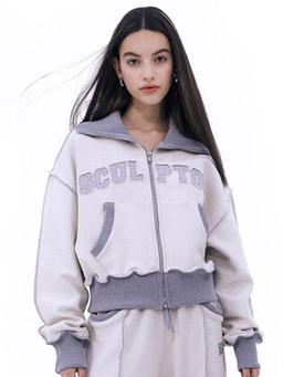 Inside-Out Zip-Up Melange-Reverse