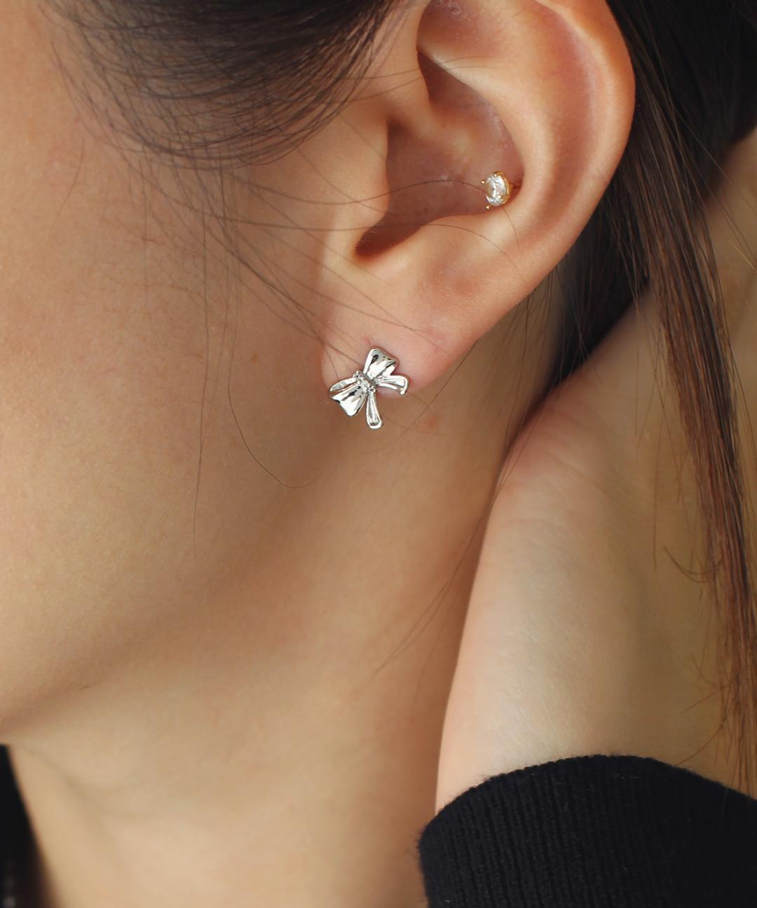 누누핑거스 NEW🎀레이디 리본 이어링