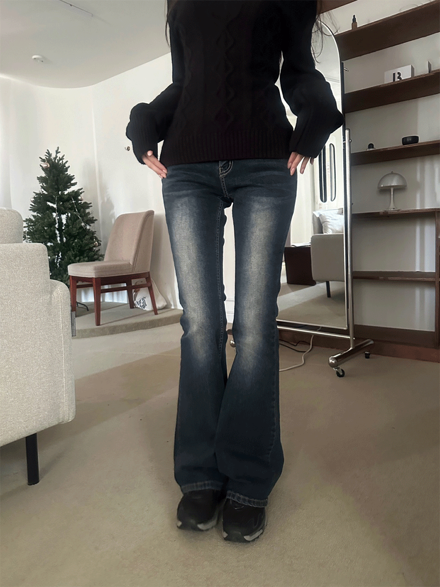 Glam blue low jeans