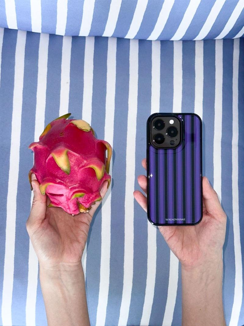 [에폭시] Stripe case(purple)