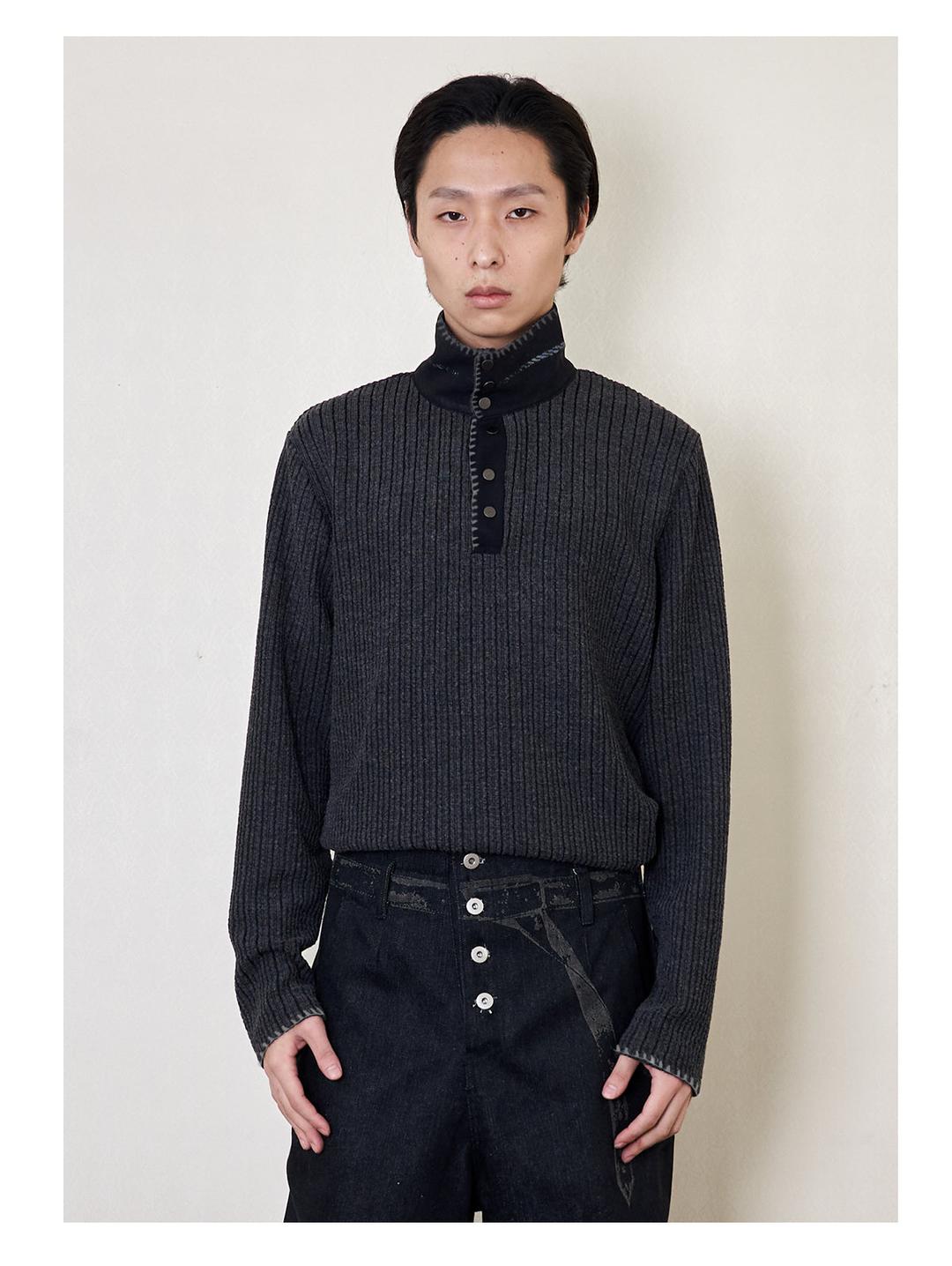 Pullover Stand Collar Sweater