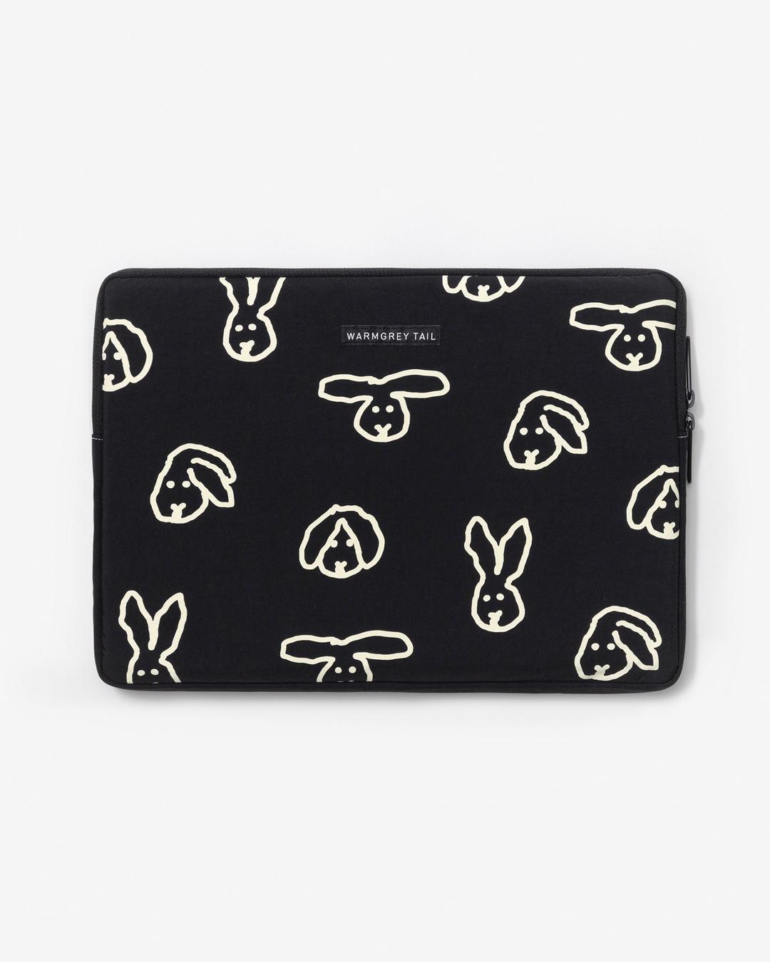 노트북/태블릿 나일론 파우치 - 버니버니 블랙 LAPTOP/TABLET NYLON POUCH - BUNNY BUNNY BLACK