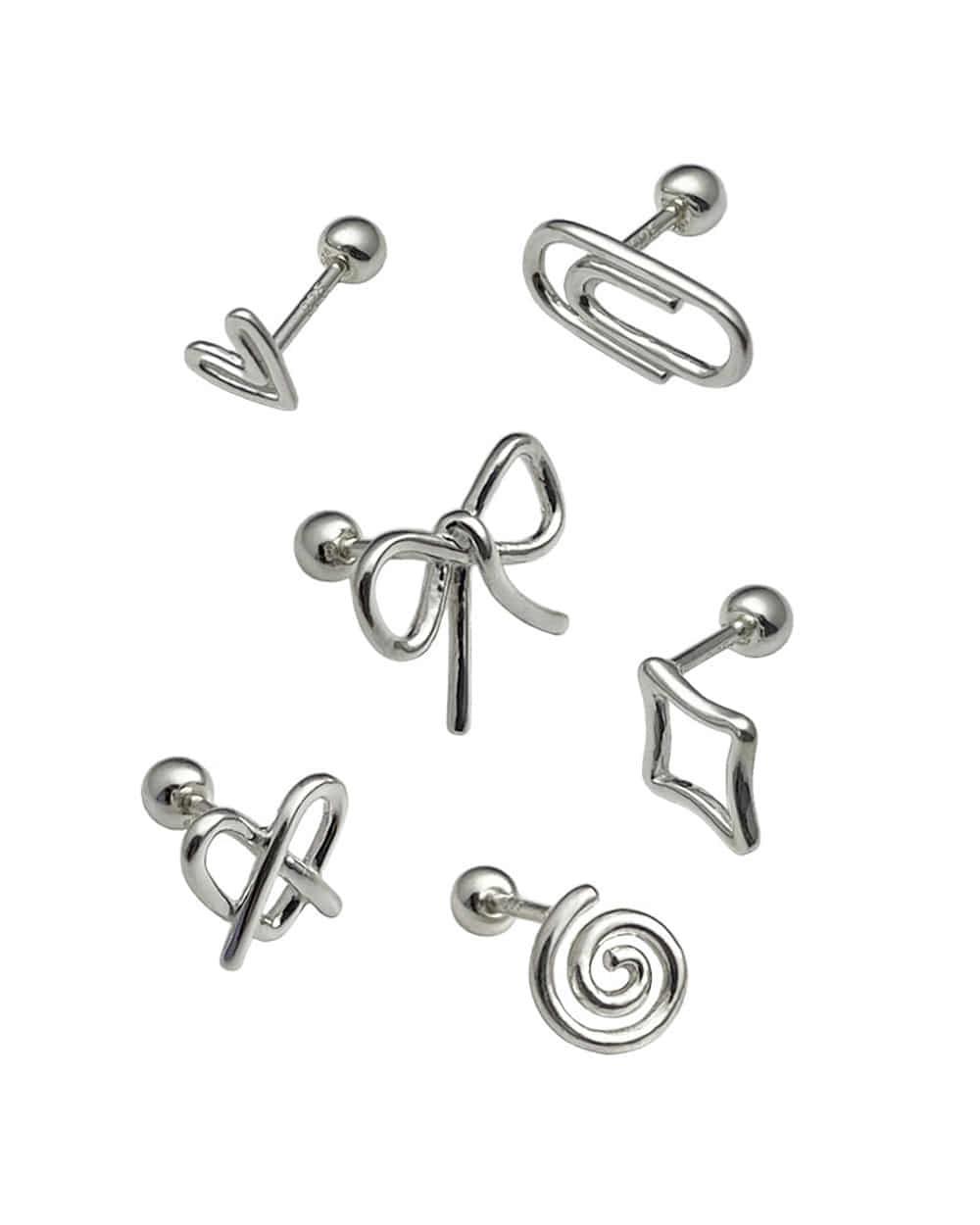 [Silver ver.] Fruit doodle piercing - 2