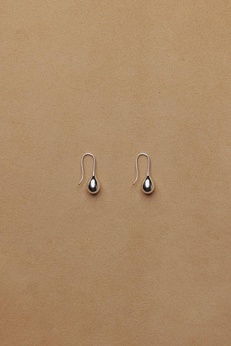 Small Solid Drop Earrings _ 2 Colors