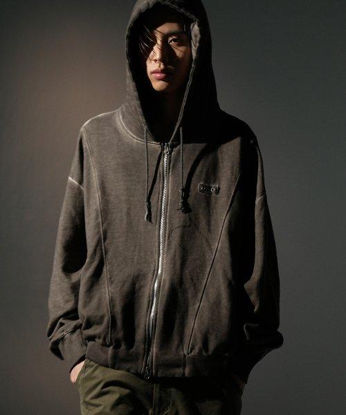 LUNAR ZIP HOODIE [BROWN]