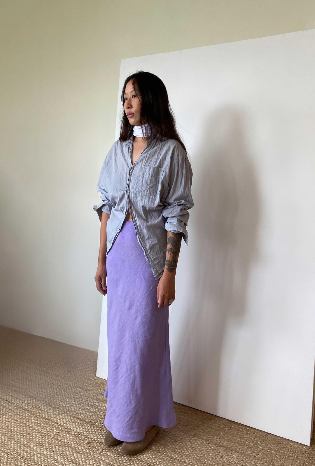 Lean maxi skirt(violet 8/28출고)