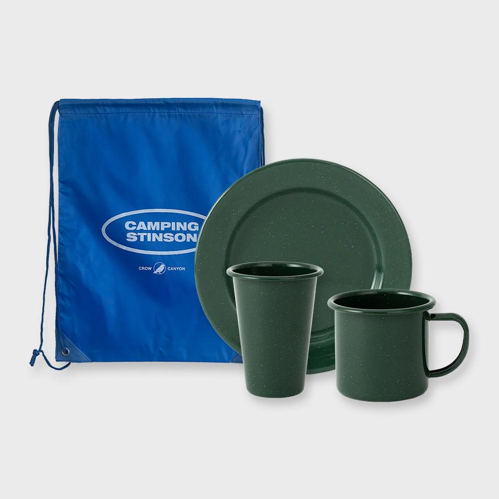[캠핑/피크닉] 크로우캐년 스틴슨 캠핑 세트 (머그+텀블러+디너플레이트)