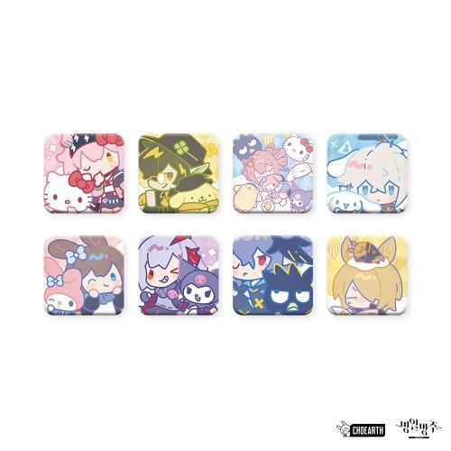 명일방주 공식 굿즈 산리오 콜라보 사각 뱃지