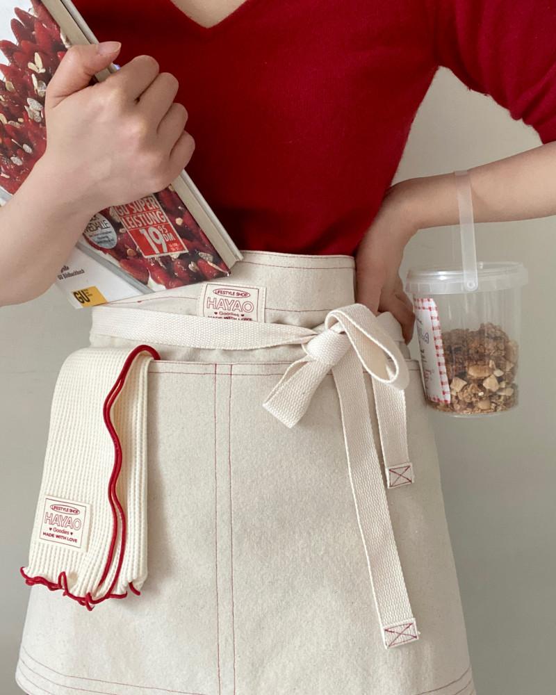 HAYAO  mini apron (Red)