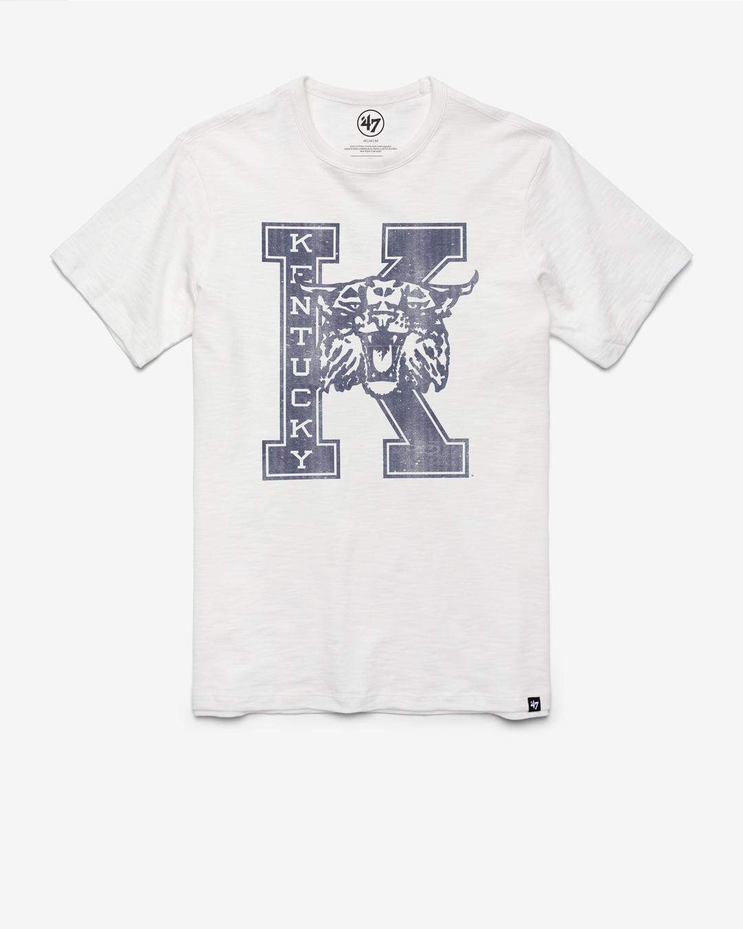 KENTUCKY WILDCATS VINTAGE GRIT '47 SCRUM TEE - S / WHITE WASH / A
