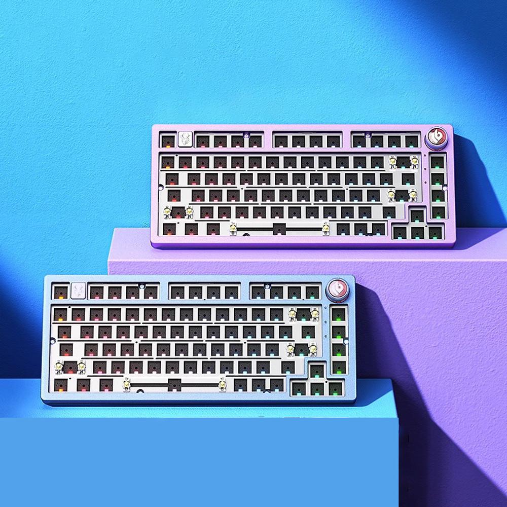 LEOBOG Hi75 핫스왑 기계식 키보드 커스텀 diy 키트 맞춤형 베어본 백라이트 : 짱싸요