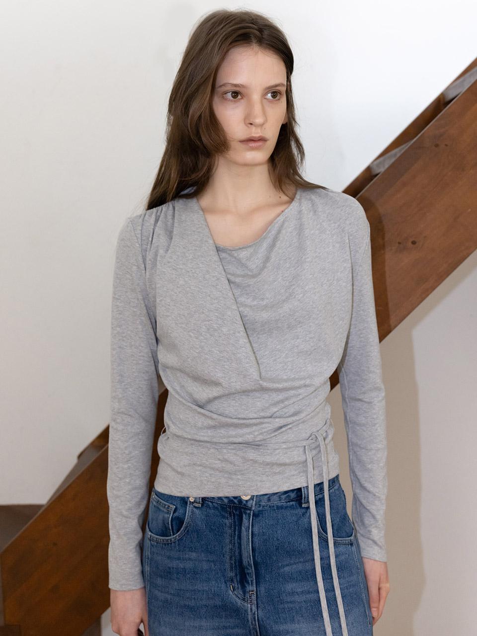 Draped String T-shirt SW6SE641_3color