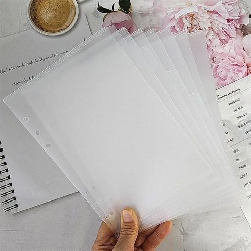 다이어리 인덱스 6공 수납 포켓 속지 저축 현금 봉투 A7 A6 A5 - 다이어리리필속지 | 쿠팡