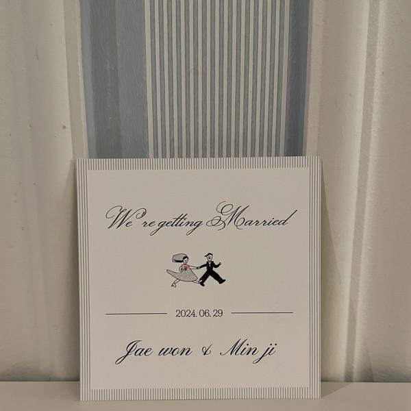 정사각형 청첩장 + 모바일 청첩장