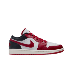 (W) Jordan 1 Low White Gym Red