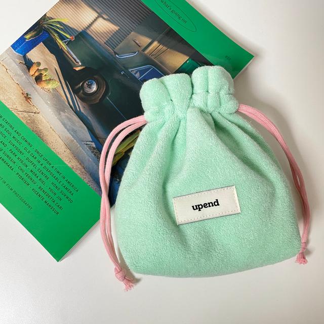 테리 스트링 파우치 복조리 화장품 Terry String Pouch (mint)