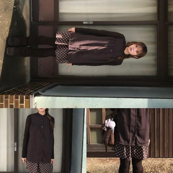 2차 리오더 [ seezul made ] 시루시 도트 레이어드 원피스 ( sires dot layered ops )