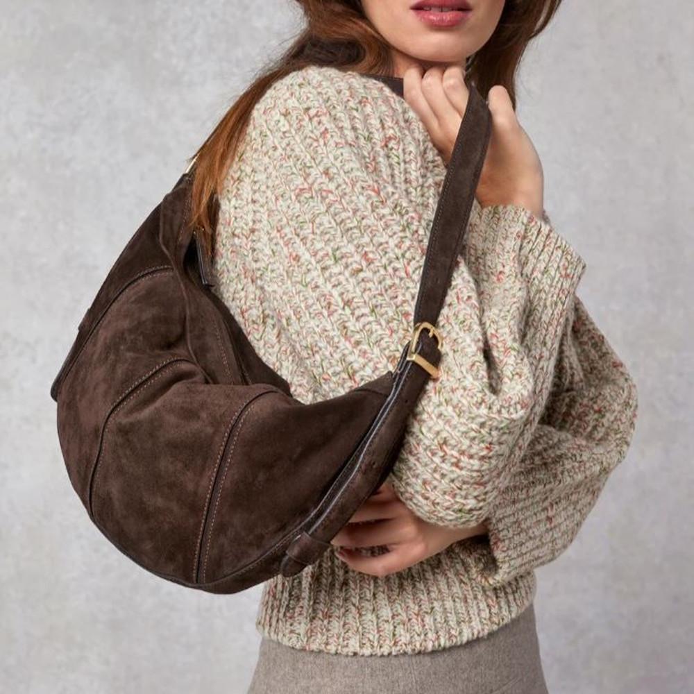 ROUJE 루즈 스웨이드 크루아상 백 LE PARIGOT