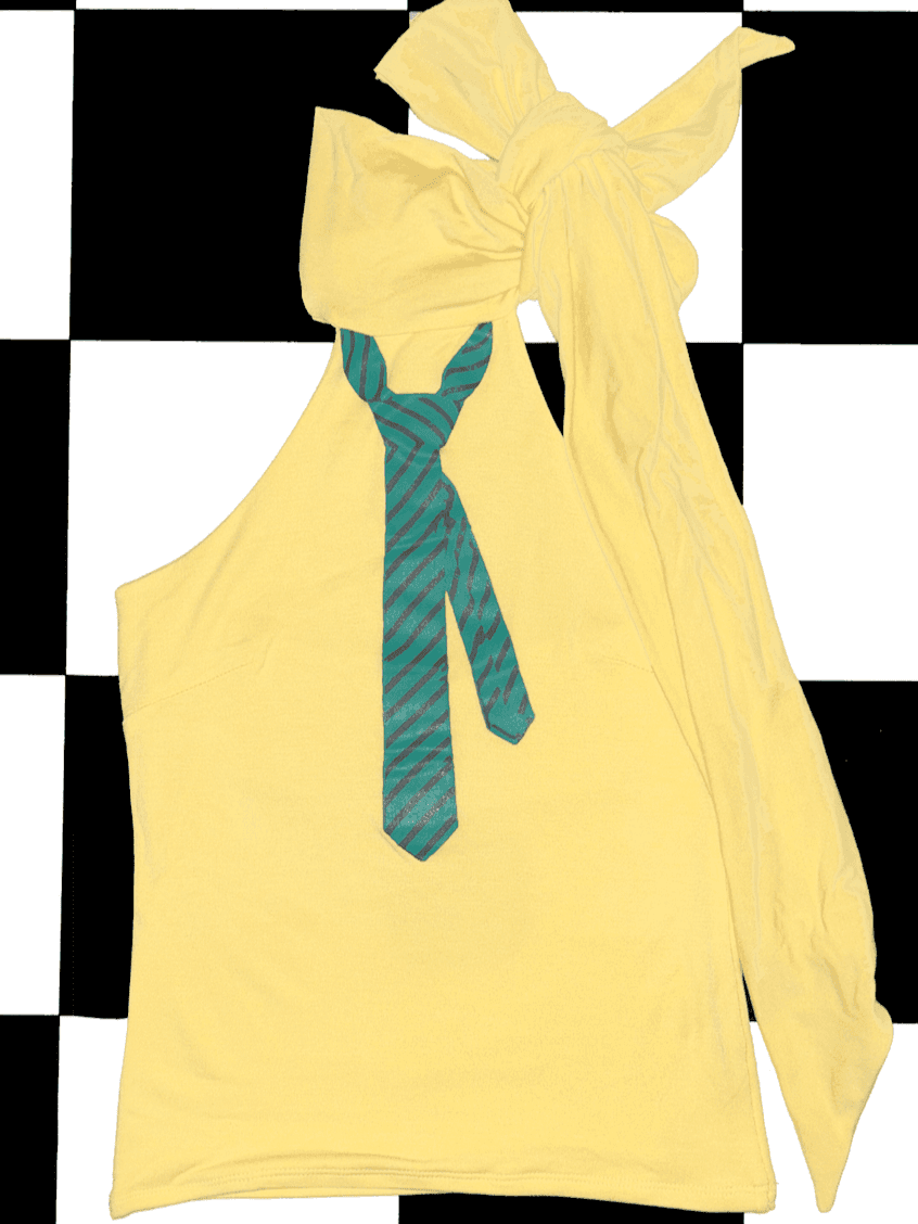 TIE TOP IN BUTTER