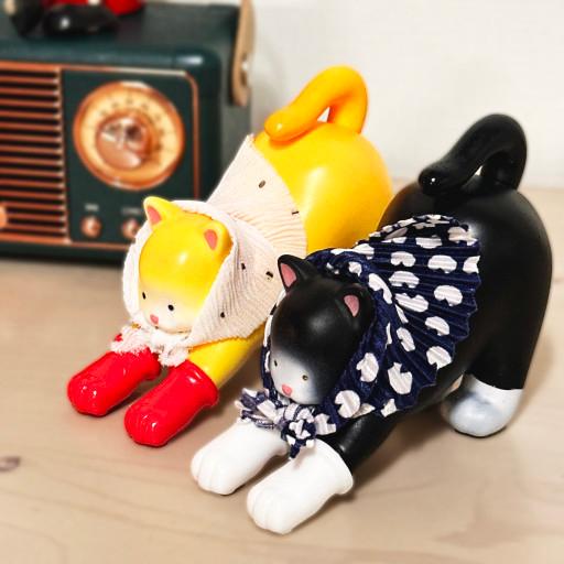 [무료배송✨] 청소냥 청소하는 고양이 피규어 홈인테리어