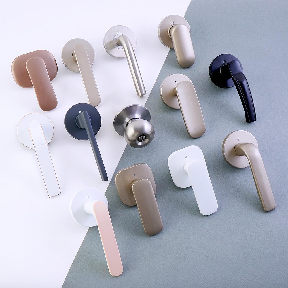 방문손잡이 문손잡이 교체 욕실 손잡이 레버 도어 문고리 중문 화장실 스텐 화이트 골드