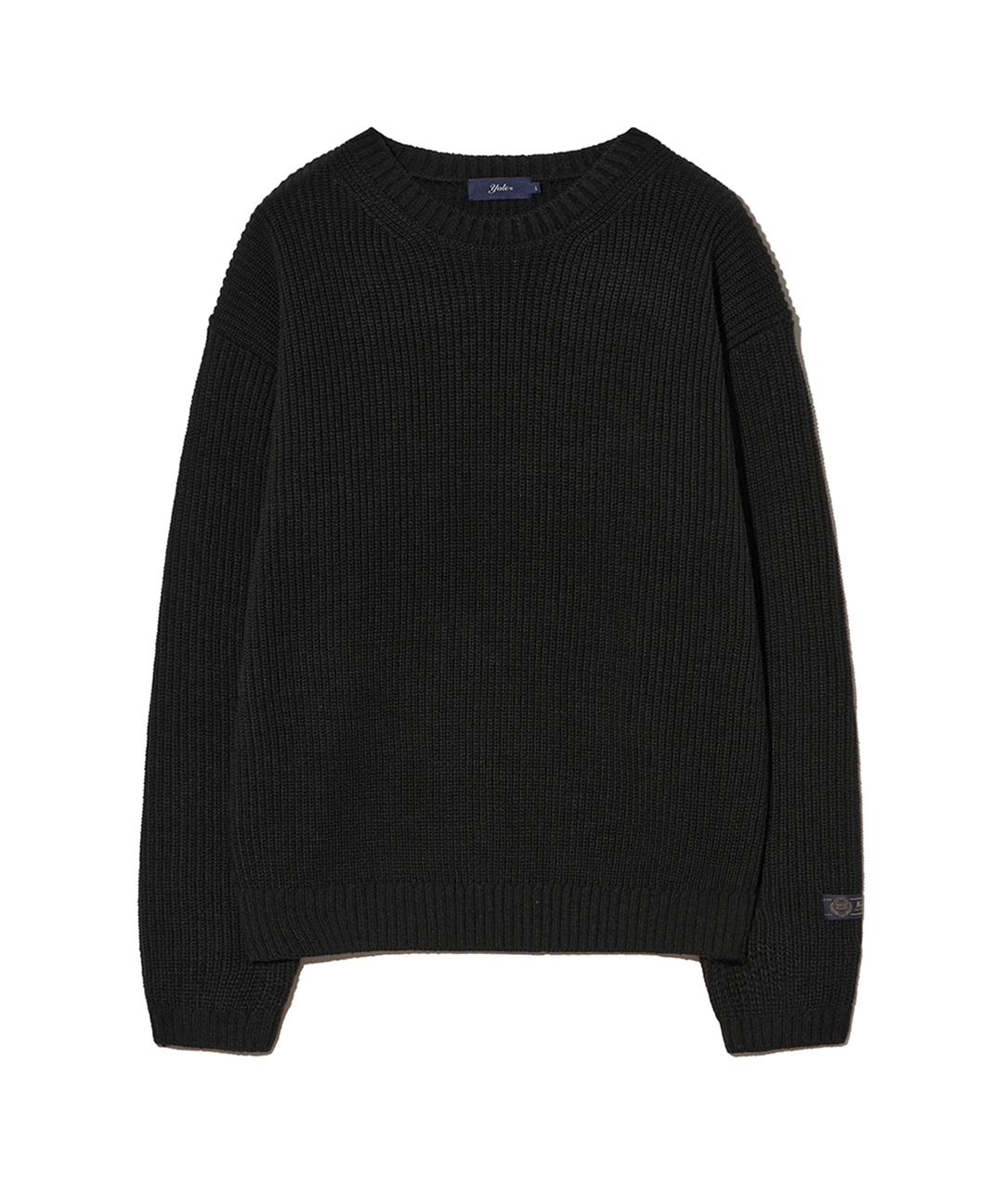 코지 라운드 니트_블랙