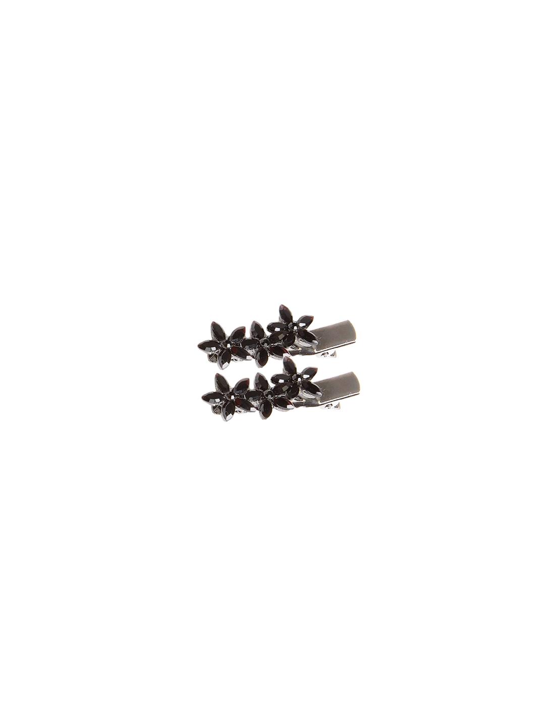 FLAKE HAIRCLIP 2 SET BLACK