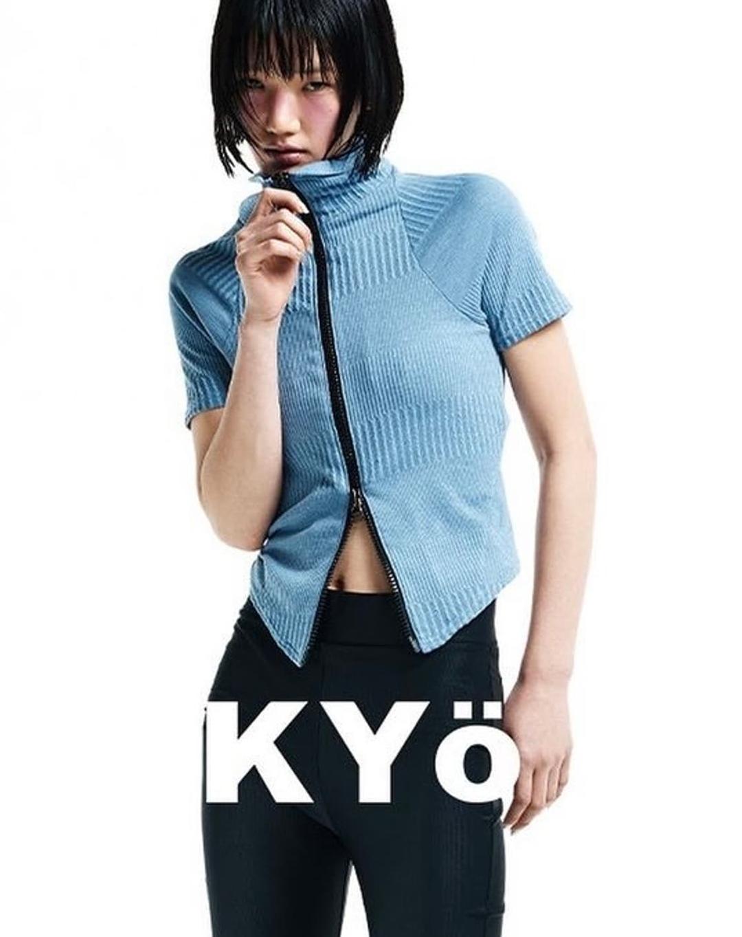 KYo 쿄 카라 자카드 투웨이 집업 | 후루츠패밀리