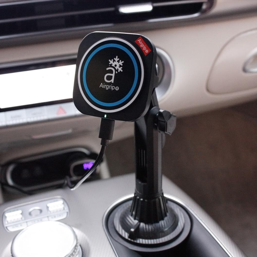 컵홀더 플러스 4종 에어그립 맥세이프 맥 스노우 쿨링 펠티에 냉각 차량용 무선 충전 거치대