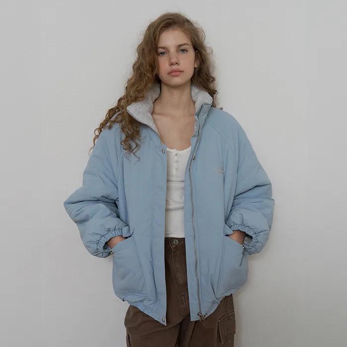 [4th] Fleece Over-Fit Padding Jumper - Light Blue