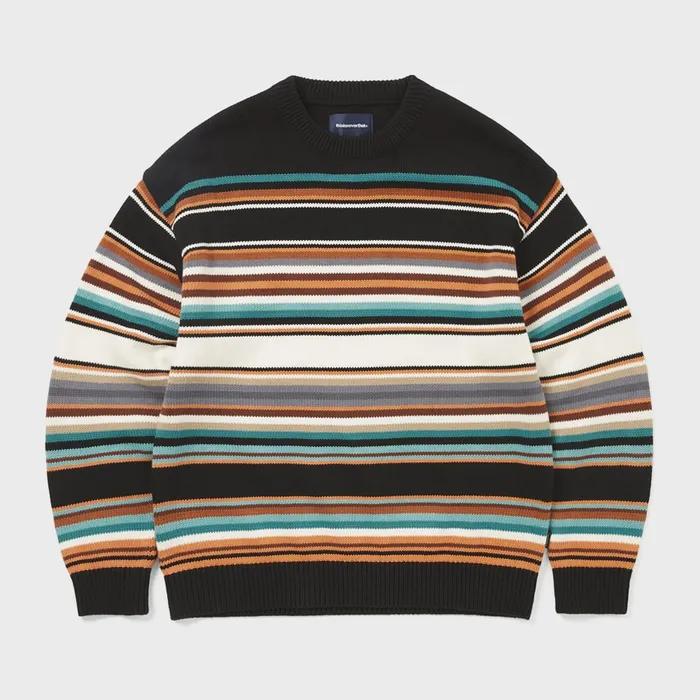 Multi Striped Sweater Black/White