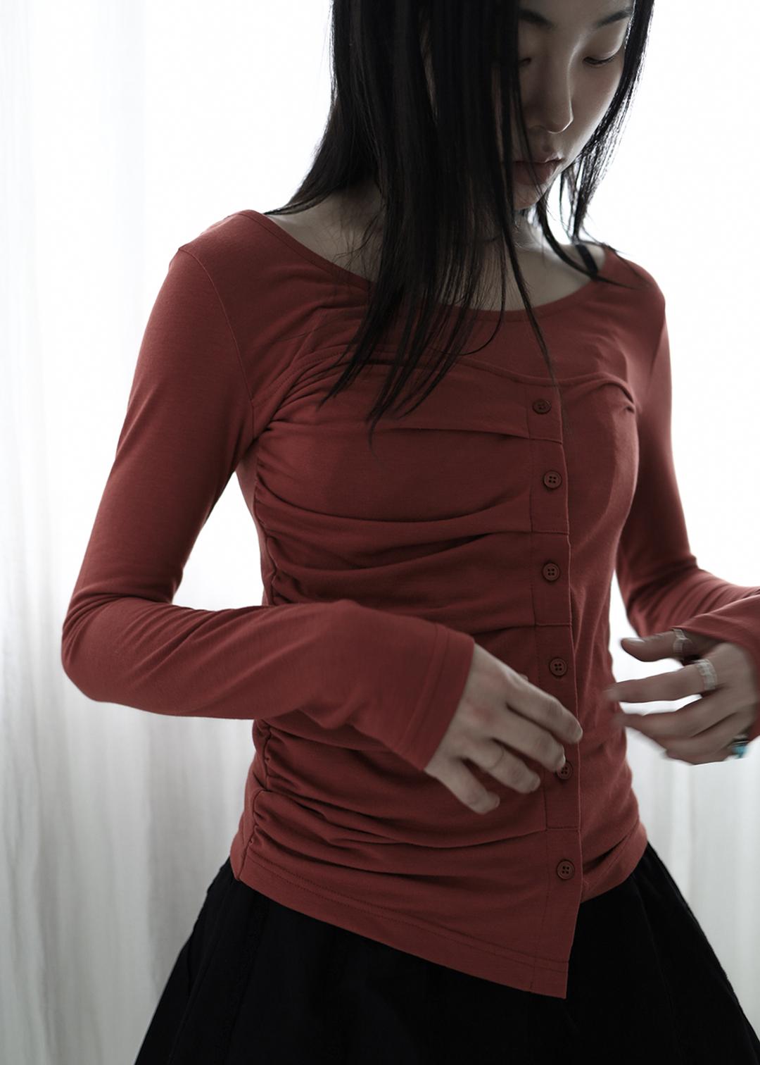 sera button tee 5 color