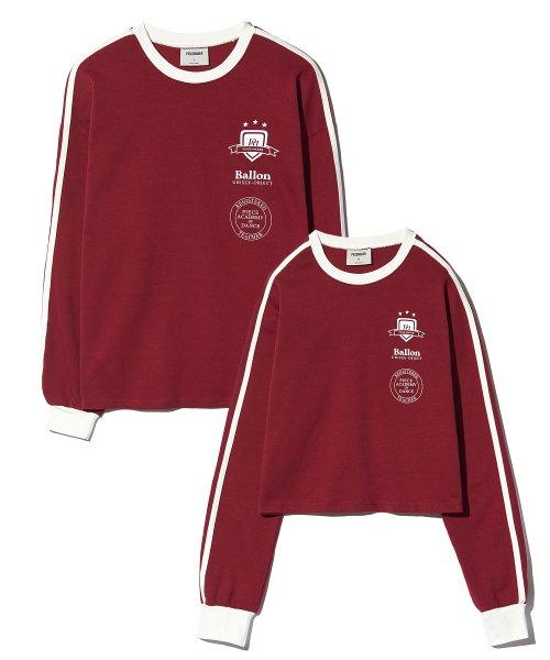 TEAM TRACK JERSEY LS (BURGUNDY) (2TYPE)