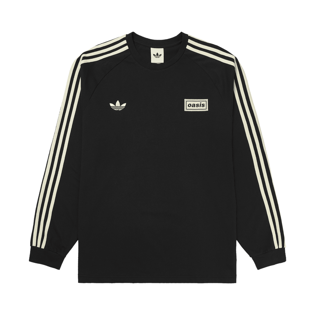 Adidas x Oasis Tour 3-Stripes Longsleeve T-Shirt Black - US Sizing