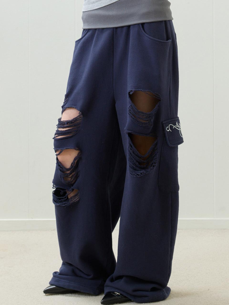 EL DAMAGE COLORING TRAINING PANTS(NAVY)