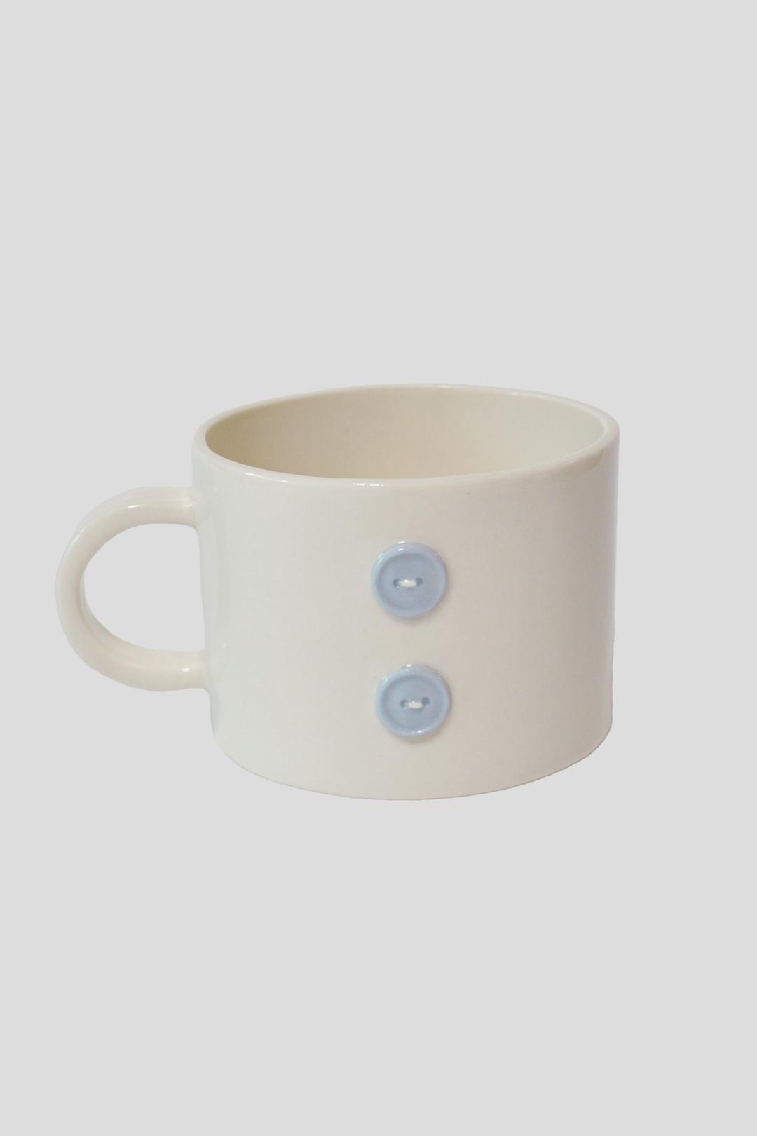 Blue button cup