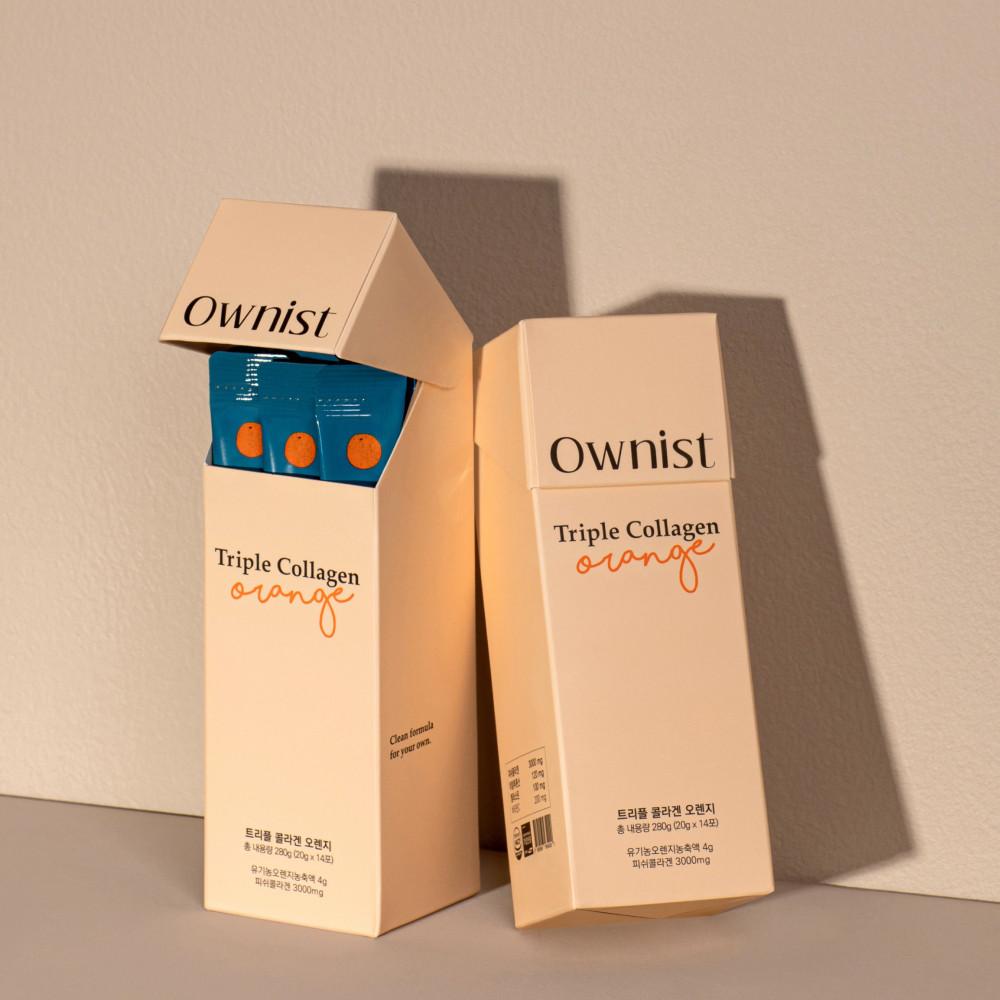 오니스트 트리플콜라겐 오렌지 4주 (2박스) 마시는 액상콜라겐 고함량 히알루론산 엘라스틴