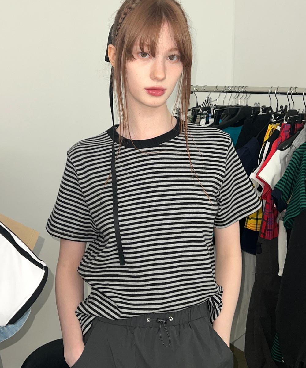 STRIPE T-SHIRTS (GRAY)