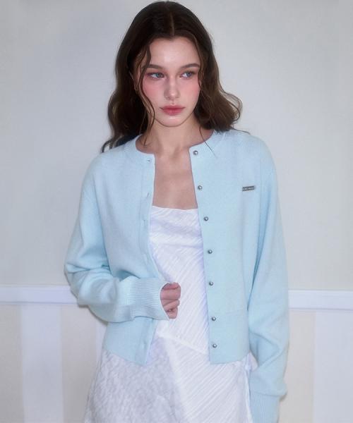 Nickel Round Cardigan [Sky Blue]
