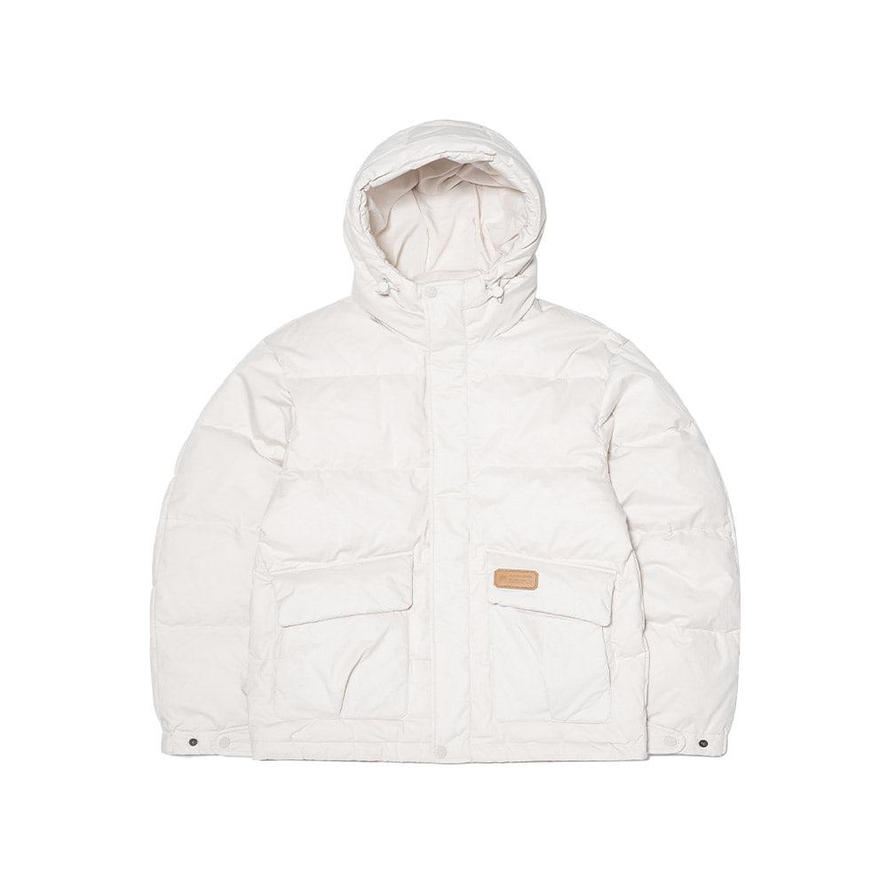 브라우니 중경량 후드 다운 자켓 IVORY
