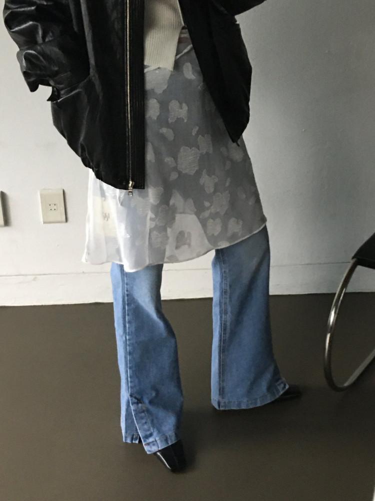 24SS meetme 미트미 포비 레이어드 스커트