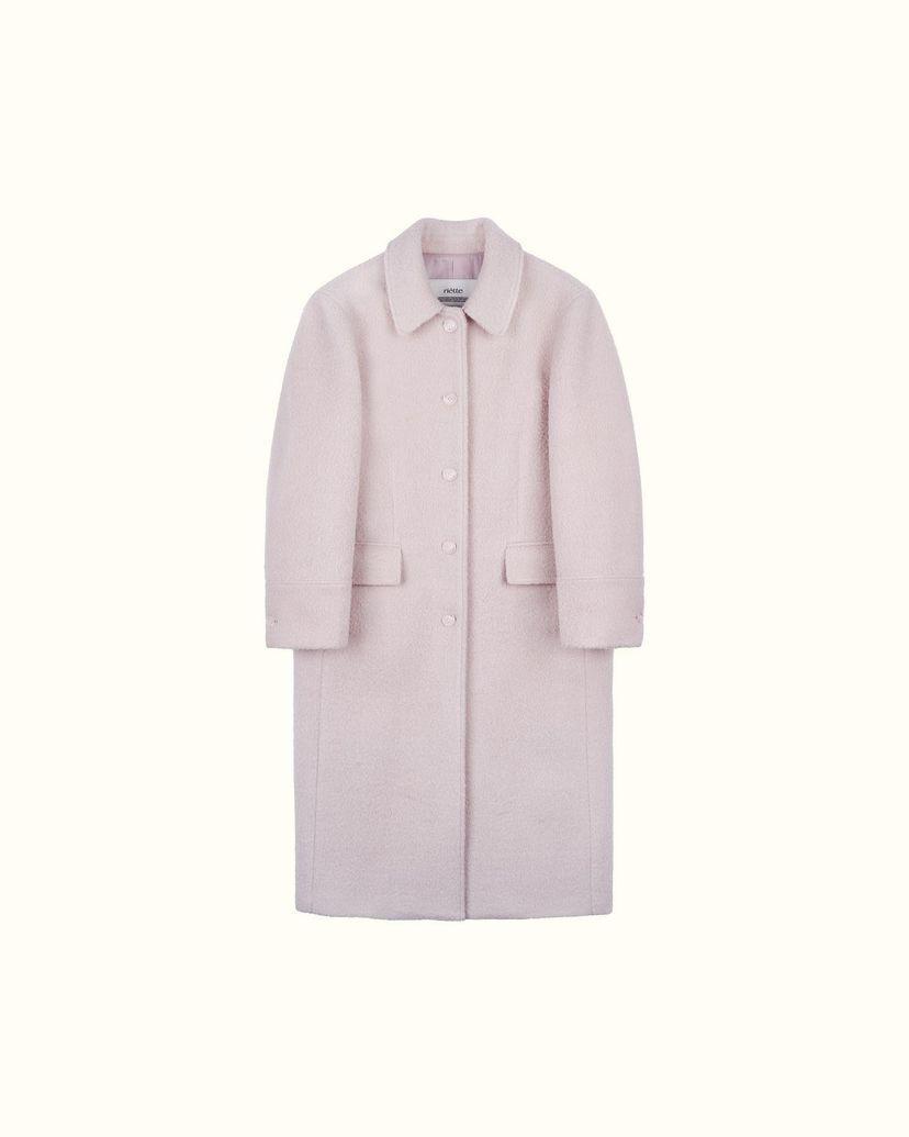 바이안 riette 리에뜨 모그 코트 모헤어 카라 싱글 롱 ct (2 color)