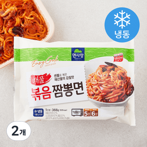 면사랑 볶음짬뽕면 1인분 (냉동), 368g, 2개 - 짬뽕 | 쿠팡