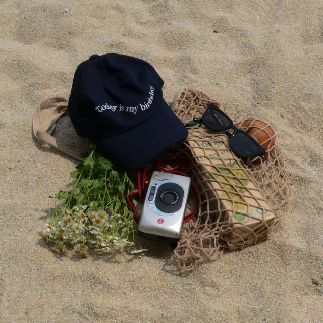 [팀브] WAVE LOGO CAP 로고 볼캡 (NAVY)