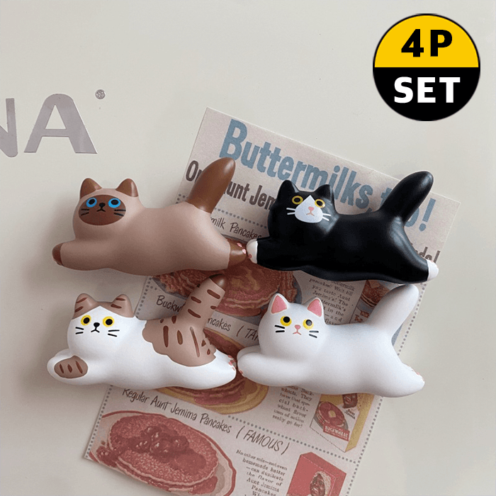 고양이 자석 (4개 1세트)