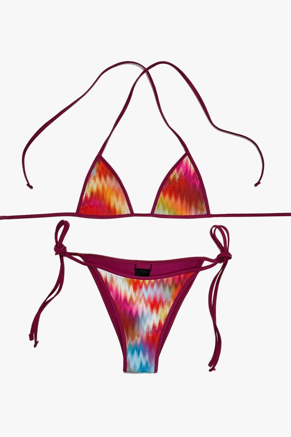 Zoe triangle bikini - bohemian wave [micro]